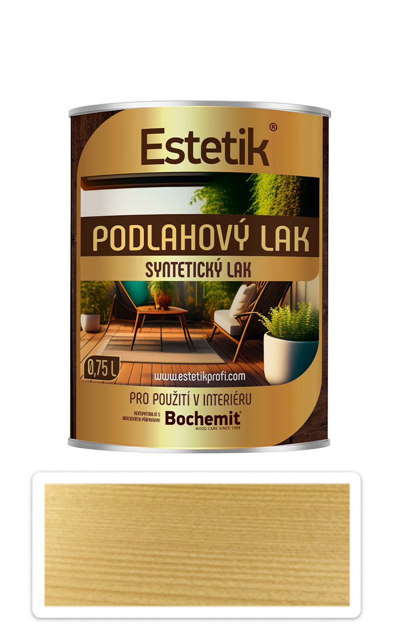 ESTETIK Podlahový lak - syntetický lak do interiéru 0.75 l Bezbarvý