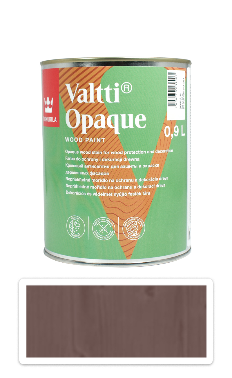 TIKKURILA Valtti Opaque - polomatná krycí barva na dřevo 0.9 l D111