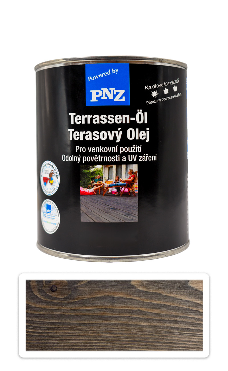 PNZ Terasový olej 0.75 l Černý