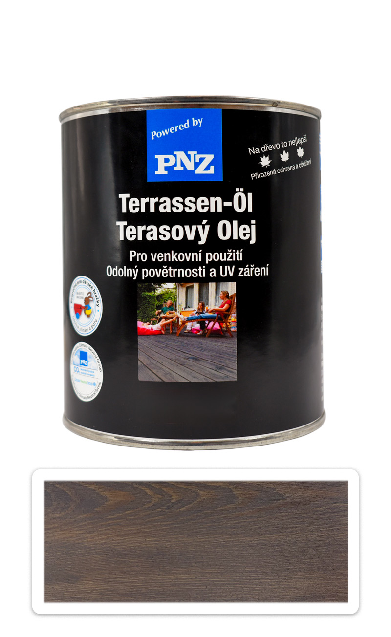 PNZ Terasový olej 0.75 l Šedý