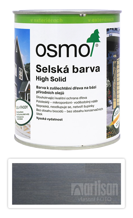 Selská barva OSMO 0.75l Antracitově šedá 2716