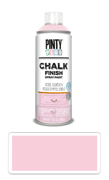 PINTYPLUS CHALK - křídová barva ve spreji na různé povrchy 400 ml Růžová CK793